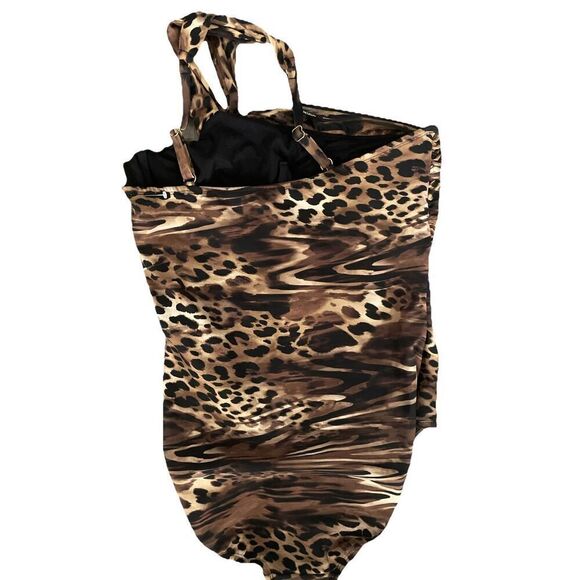 Miraclesuit Europe One Piece in Ocicat Underwire  Swimsuit Size 16 NEW - Picture 5 of 5